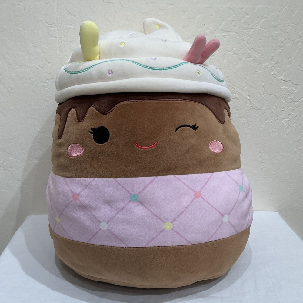 Squishmallows 16" Allegra the Chocolate Frappe Plush Toy Squishmallows Jazwares